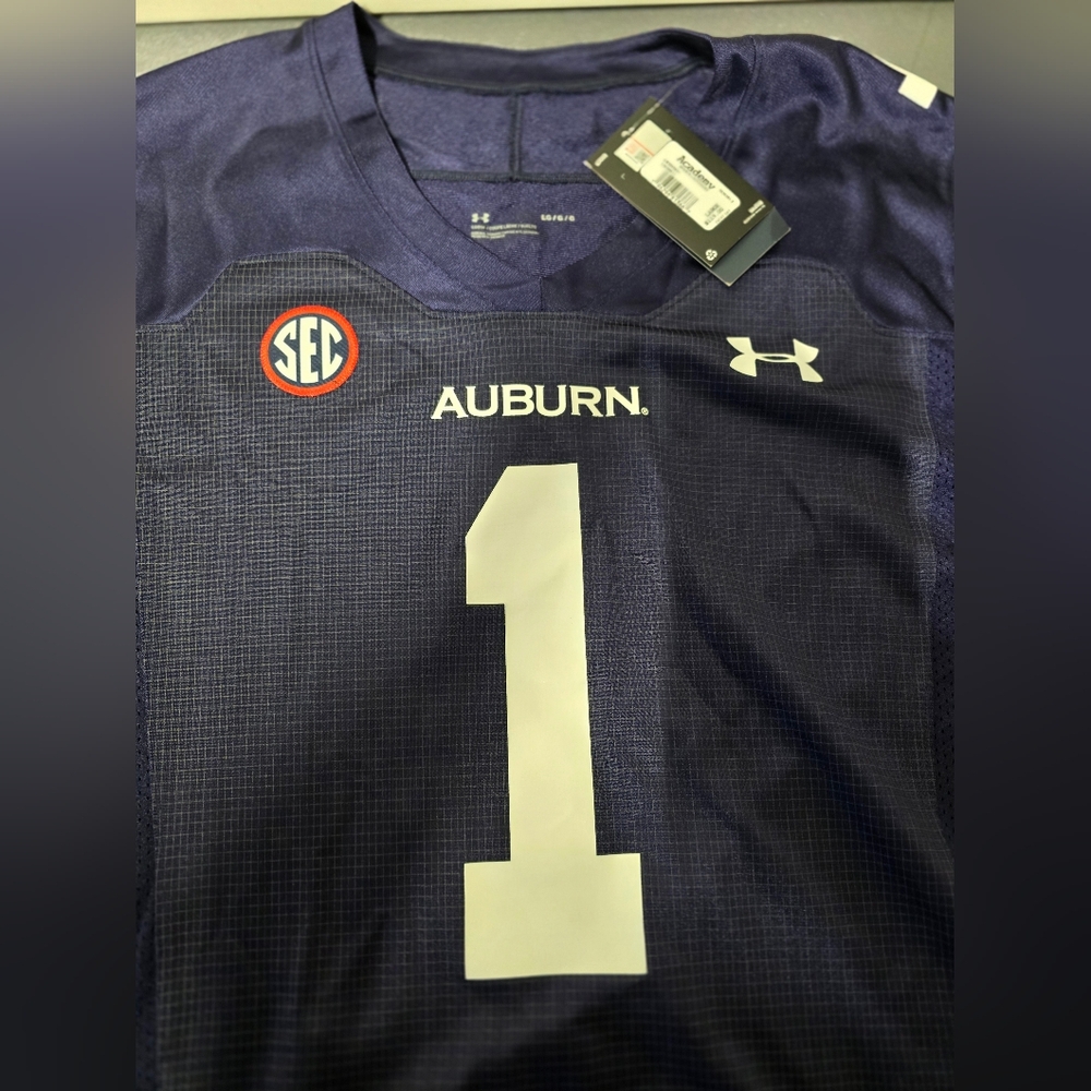 Under Armour Men's Navy Auburn Shirt - Picture 3 of 7